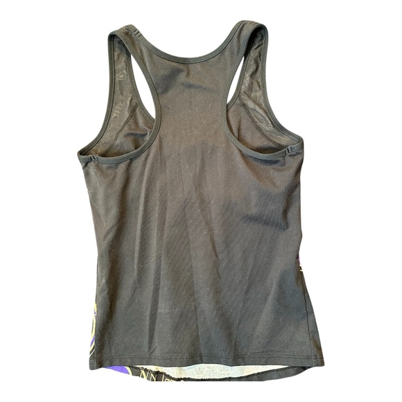 Fila Black with floral design women’s workout attire with bra medium - Picture 2 of 7